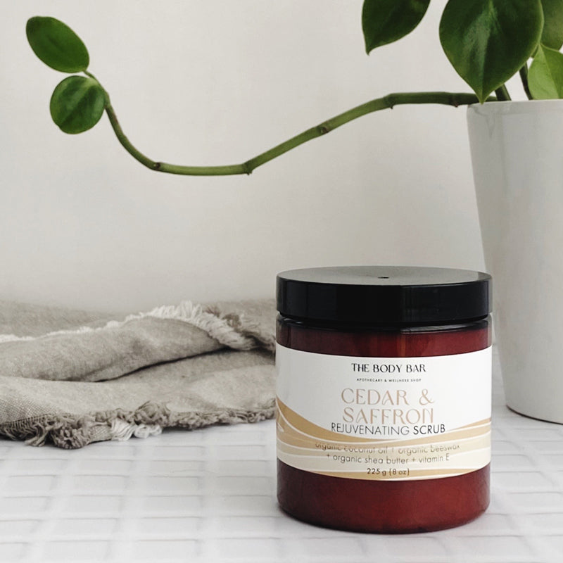 Cedar and Saffron Rejuvenating Scrub